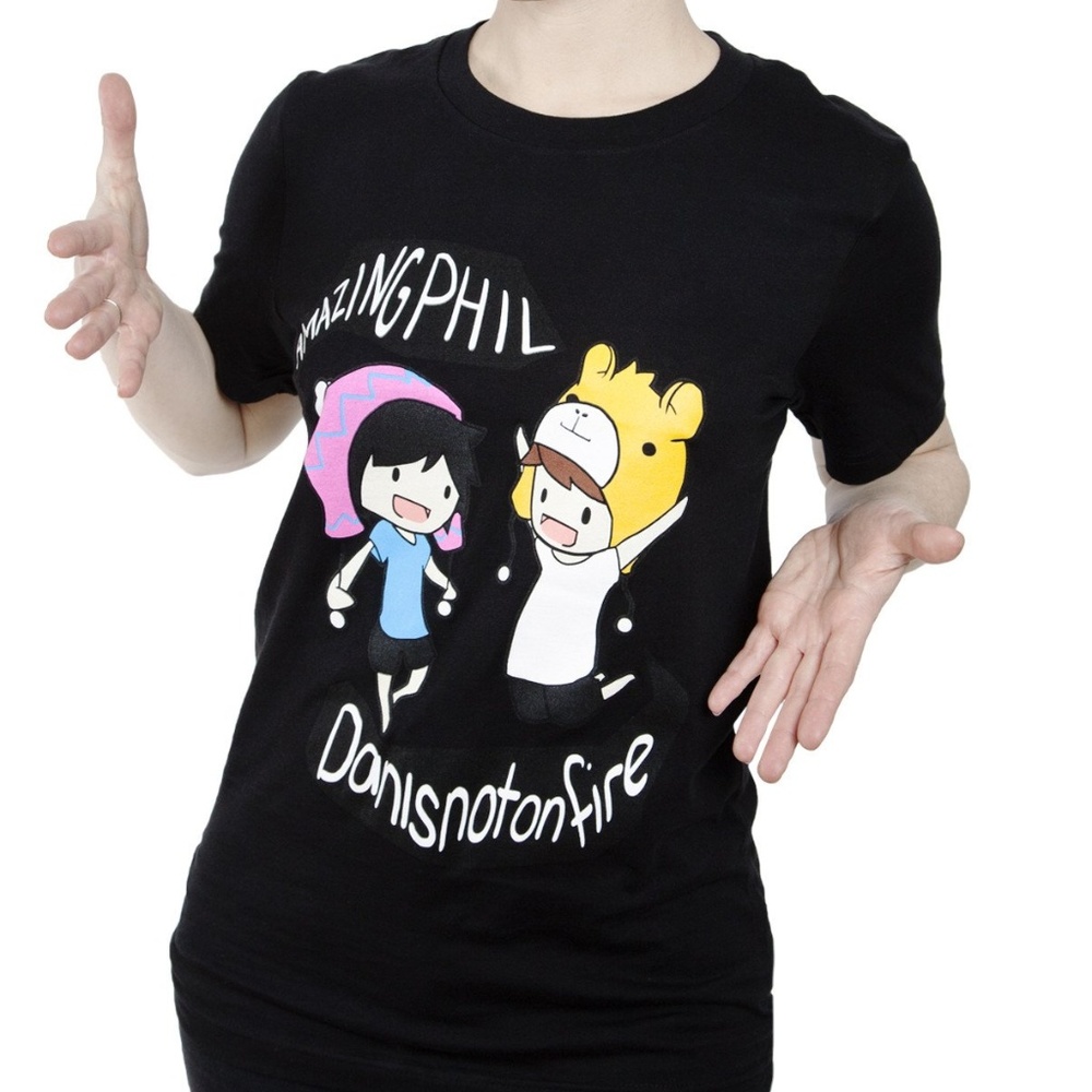 Dan and Phil Classic Black Shirt